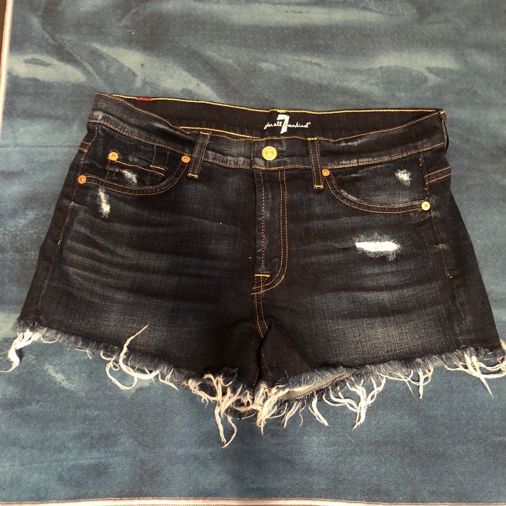 7 For All Man Kind Jean Shorts